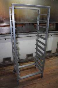 lot 86 image: Industrial Metal Rolling Rack