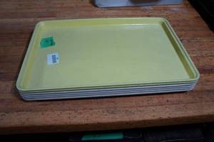 lot 118 image: 6 11.75x17.75 Plastic ServingDisplay Trays