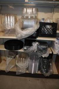 lot 973 image: Assorted Cake Trays with Dome Lids