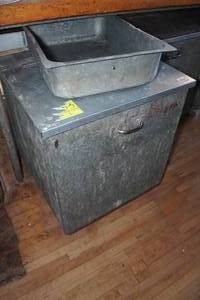 lot 352 image: Galvanized Storage Bin