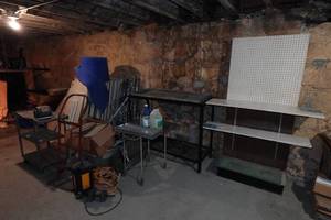 lot 1000 image: Large Assortment - Gondola Shelves, Carts, Electric Motor, Damaged Racks