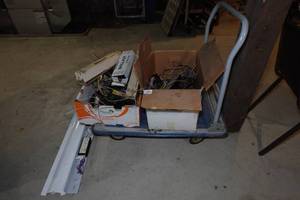 lot 758 image: Rolling Cart with Light Ballasts - 24 35