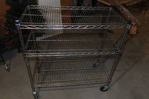 lot 740 image: Rolling Metal Cart