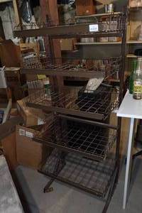 lot 743 image: Wire Basket Shelving