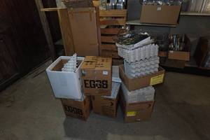 lot 764 image: Egg Boxes, Shelf and Cooler