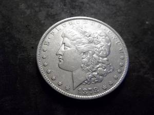 lot 4 image: 1878 Morgan Silver Dollar 8 Tail Feathers