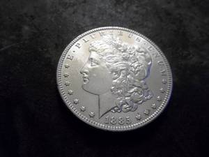 lot 15 image: 1885 Morgan Silver Dollar