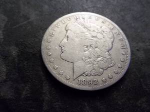 1892 CC Morgan Silver Dollar