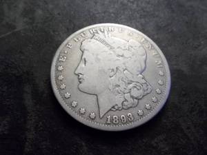 1893 CC Morgan Silver Dollar