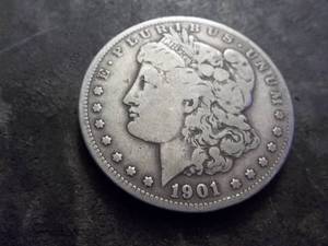 lot 25 image: 1901 S Morgan Silver Dollar