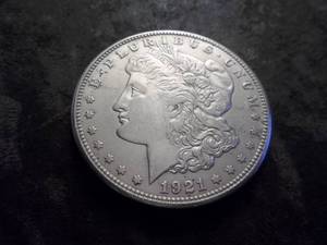 lot 30 image: 1921 S Morgan Silver Dollar