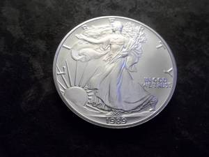 1989 Silver Eagle 1 Oz Fine Silver From UNC Roll