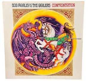 lot 21 image: Island Bob Marley & The Wailers - Confrontation LP Vinyl 1983 Gatefold
