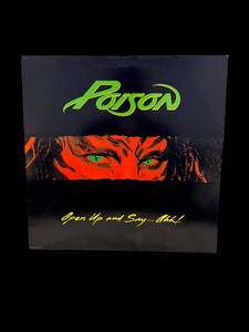 lot 58 image: Poison Open Up and Say... Ahh Vinyl LP - Capitol Records 1988