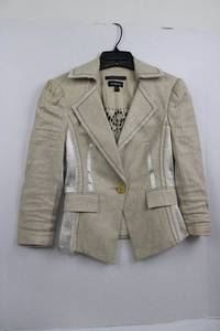 lot 133 image: Bebe Beige Blazer - Size 2 - Fabric Imported From Italy