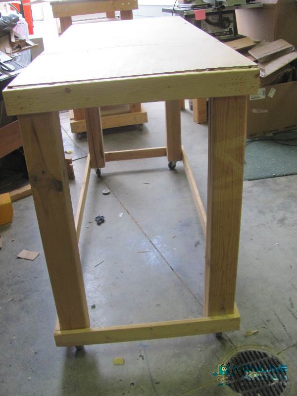 lot 42 image: Heres another Rolling Wood CartWorkbench th...