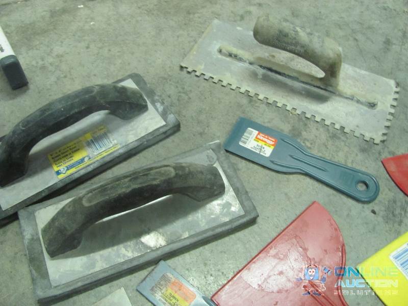 lot 66 image: Nice assortment of Grout Floats, Trowel and P...