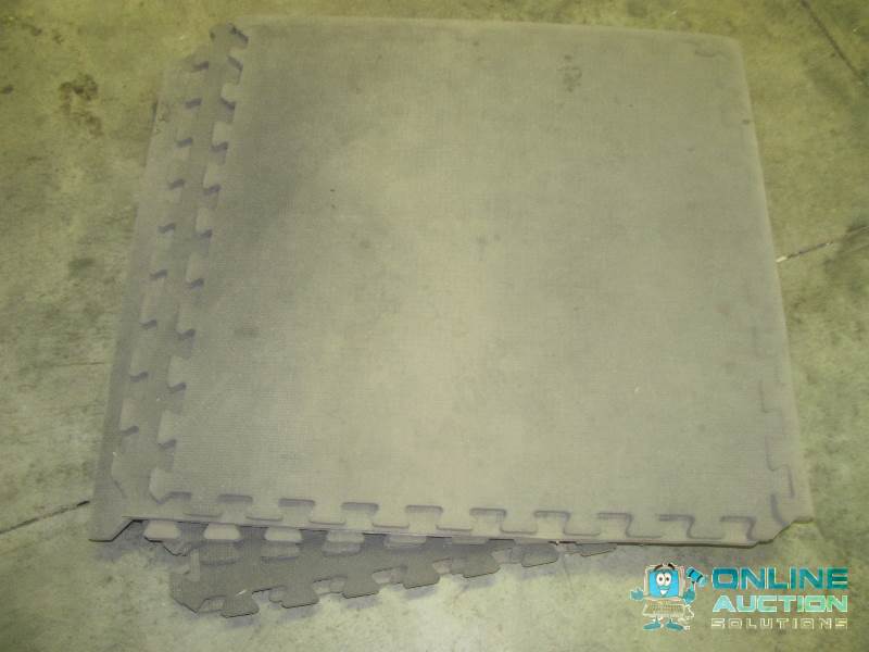 lot 72 image: Seven (7) 2x2 Squares of Rubber Floor Tiles...