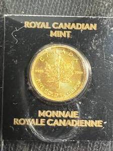 lot 02 image: 2015 CANADIAN MAPLE LEAF 1 GRAM .9999 PURE GOLD