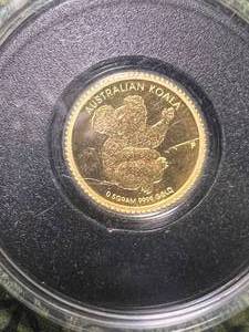 2013 AUSTRALIAN KOALA HALF GRAM .9999 FINE GOLD