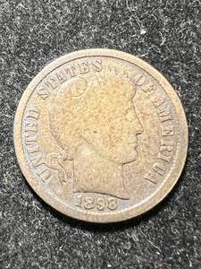 lot 25 image: 1898-S US BARBER DIME