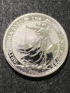 lot 41 image: 2020 BRITTANIA 1 TROY OZ .999 FINE SILVER