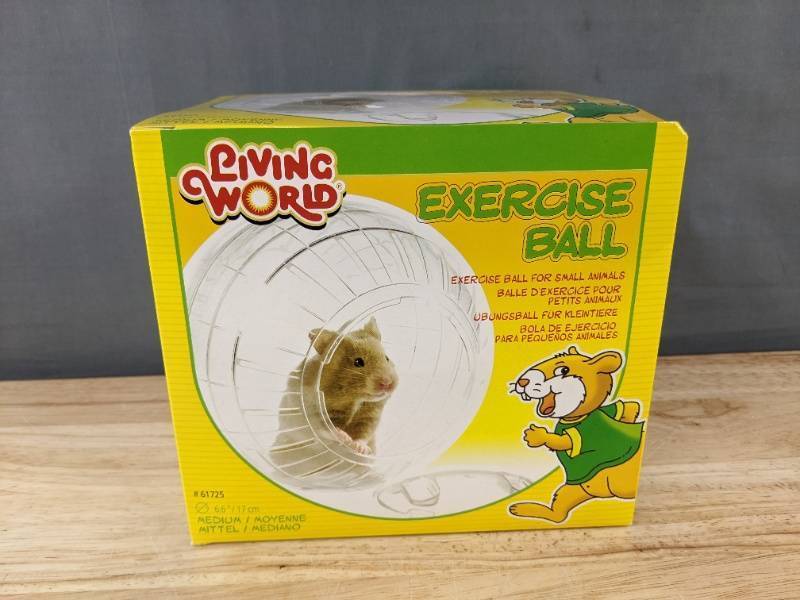 Living World 6.6 Exercise Ball for Small Animals - Brand New