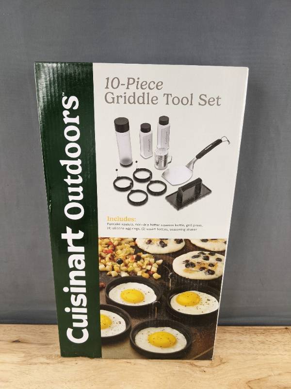 Cuisinart Outdoors 10-Piece Griddle Tool Set - Brand New