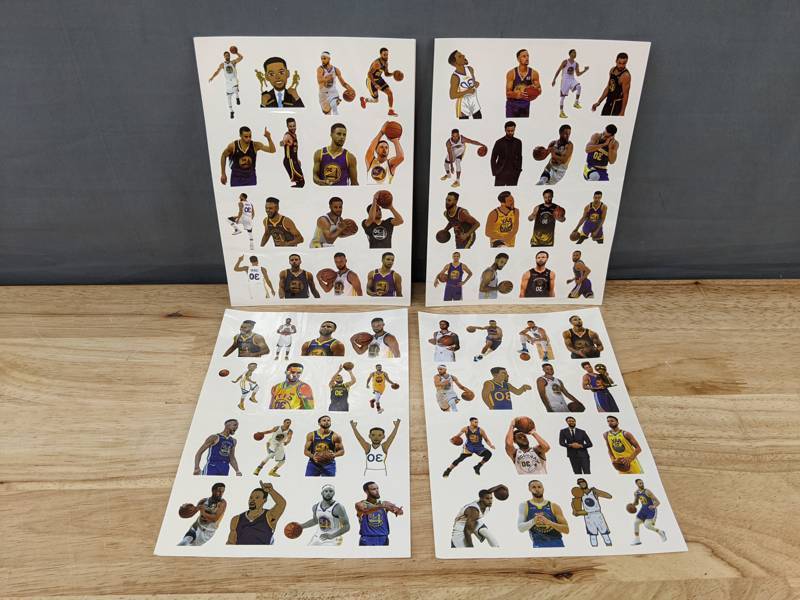 8 NBA Golden State Warriors Stephen Curry Temporary Tattoo Sheets - Brand New