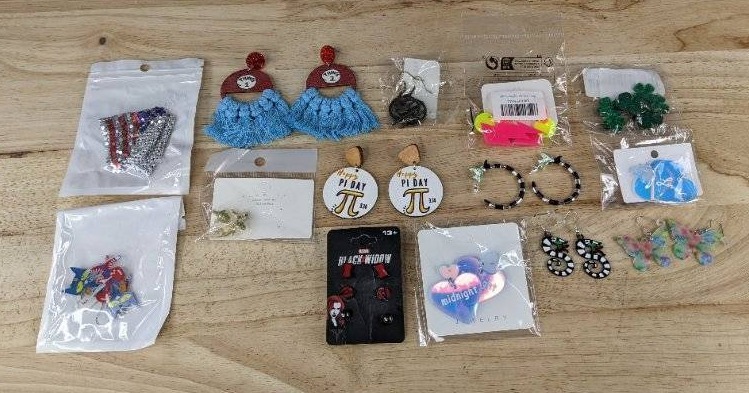 Fashion Pierced Earrings - 16 Pairs - Brand New