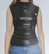 Express Mock Neck Tank Black Sleeveless Top Womens Medium - Brand New