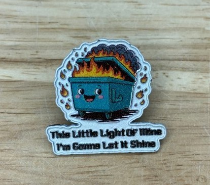 This Little Light Of Mine Im Gonna Let It Shine Enamel Pin - Brand New