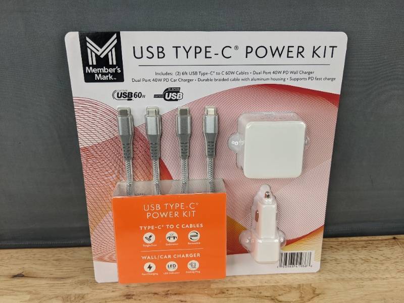 Members Mark USB Type-C Power Kit $39 Retail - Brand New