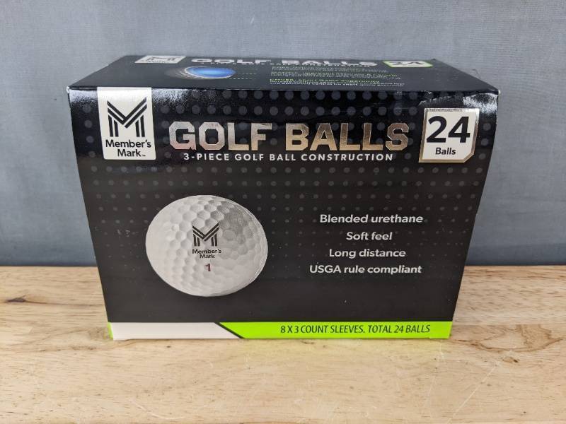 24 Members Mark Golf Balls 3-Piece Construction - Brand New
