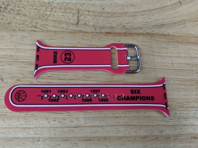 Michael Jordan #23 Chicago Bulls Watch Band for Apple Watch 38mm-41mm - Brand New