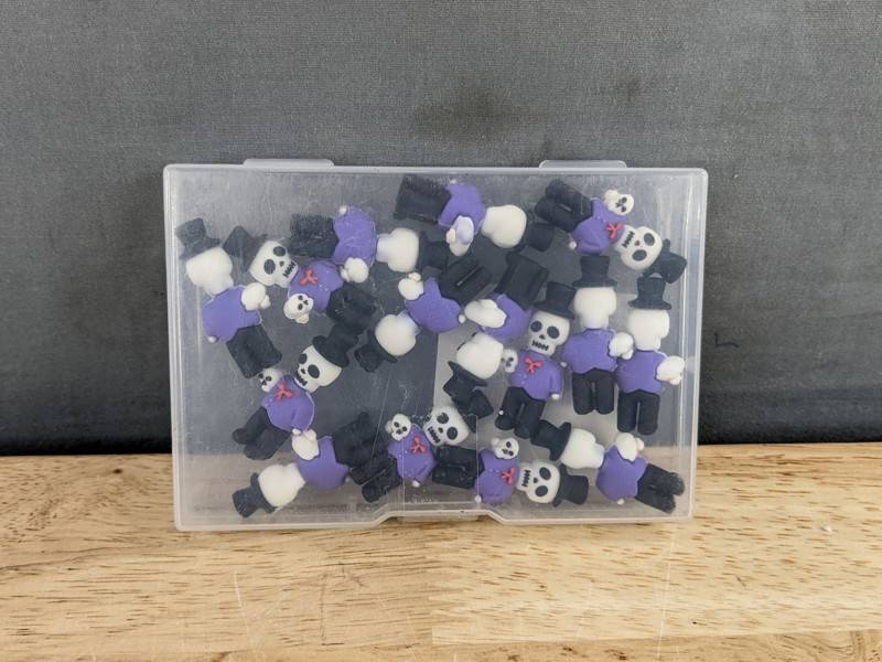 15 Halloween Miniature Skeleton Figurines - Brand New