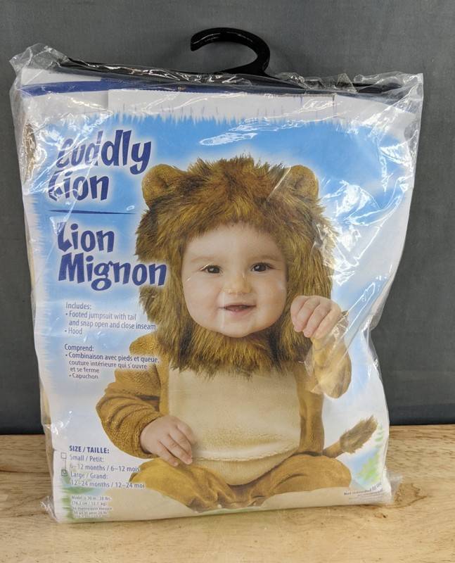 Cuddly Lion Costume - Size Large 12-24 months - Brand New