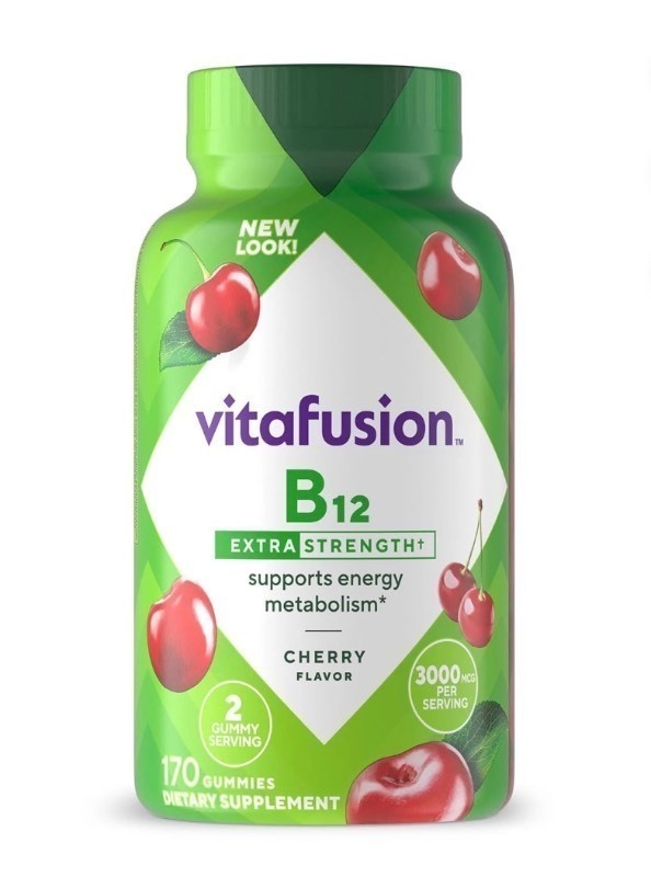 Vitafusion Extra Strength B12 Gummy Vitamins, 170 Count - Brand New