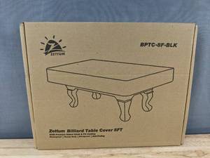 Zettum Billiard Table Cover 8FT Black - Brand New