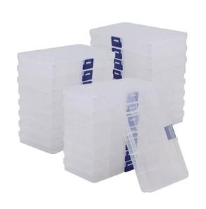 SIN JEUN 32-Pack, 15-Grid Plastic Organizer Box Clear with Removable Dividers - Brand New