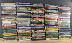 175 DVD Movie Collection - Featuring Titles like Inception, Click, Dark Knight, Step Brothers, Hurt Locker, Hitch, Toy Story 3, Lion King, Super Bad C