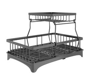 Dish Drying 2-Tier Black Rack - Brand New