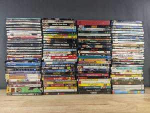 112 DVD Movie Collection - Featuring Titles Like Pirates of the Caribbean, The Incredibles, Mamma Mia, The Departed, Liar Liar, The Incredibles, Gladiator, Memento, Knocked Up C