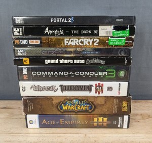 9 PC Computer Games - Portal 2, Amnesia The Dark Descent, Far Cry 2, GTA, Crysis Limited Edition C