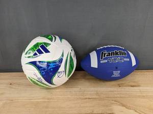 Adidas MLS Training Soccer Ball & Franklin Football Blue - Brand New