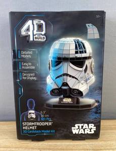 Spin Master Star Wars Stormtrooper Helmet 3D Cardstock Model Kit - 121 pcs - Brand New