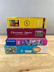 4 Ravensburger 1000-Piece Puzzles - Brand New