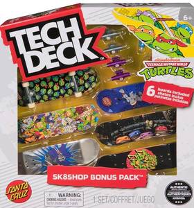 Tech Deck TMNT 6-Board Bonus Pack SK8SHOP - New
