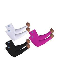 3 Pairs Kinship Compression Arm Sleeves - White, Black & Pink - Size XL Retail $40 - Brand New
