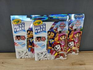 Crayola Color Wonder Mess Free Coloring - Paw Patrol Metallic Paper & Markers - Brand New